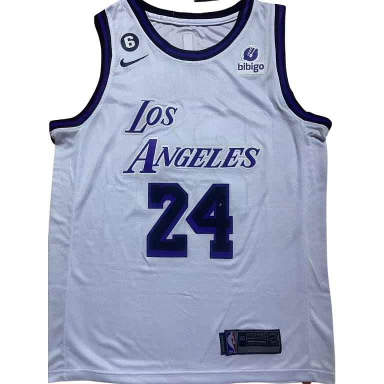 Camiseta NBA Los Angeles Lakers Kobe Bryant 24 Nike City Edition Blanca