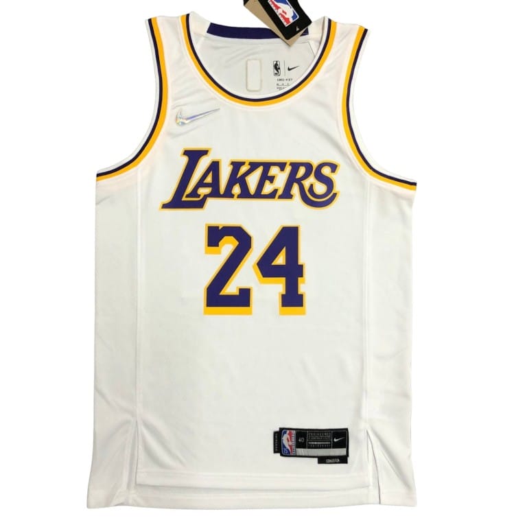 Camiseta NBA Los Angeles Lakers Kobe Bryant 24 Nike Association Edition Blanca