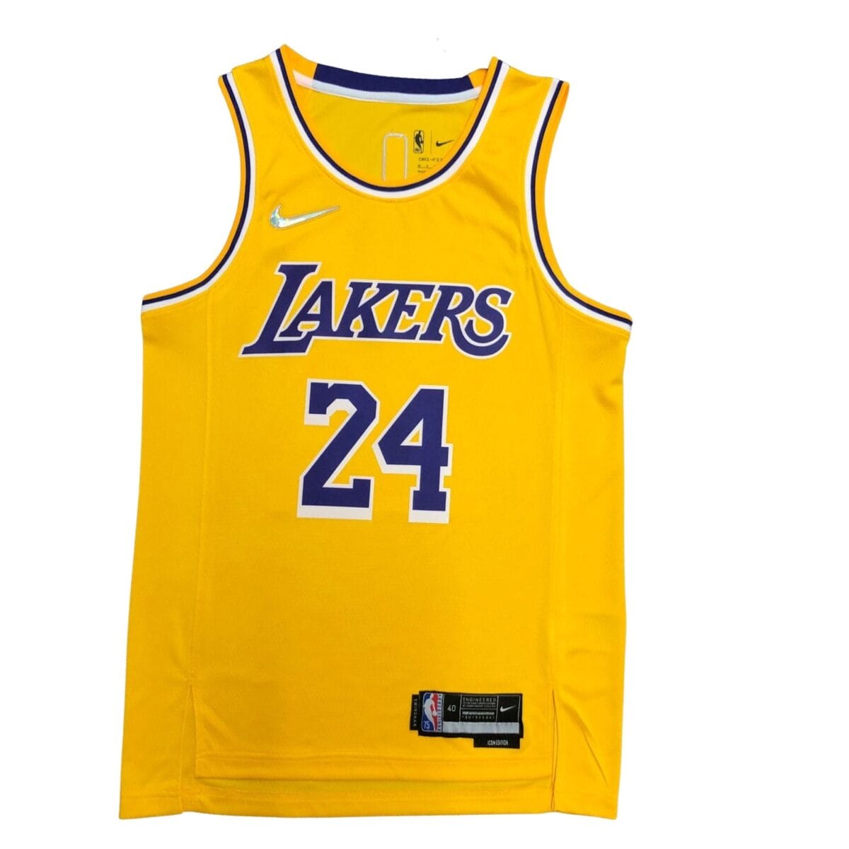 Camiseta NBA Los Angeles Lakers Kobe Bryant 24 Nike Icon Edition Amarilla Camiseta NBA Los Angeles Lakers Kobe Bryant 24 Nike Icon Edition Amarilla