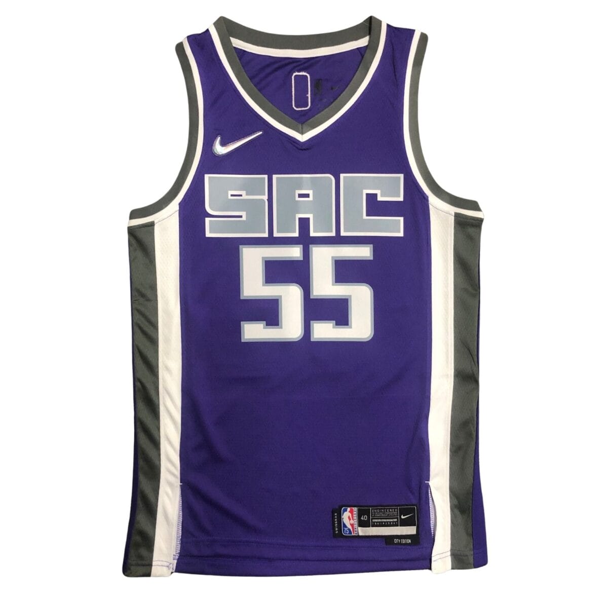Camiseta NBA Sacramento Kings Jason Williams 55 Nike Icon Edition Morada Camiseta NBA Sacramento Kings Jason Williams 55 Nike Icon Edition Morada