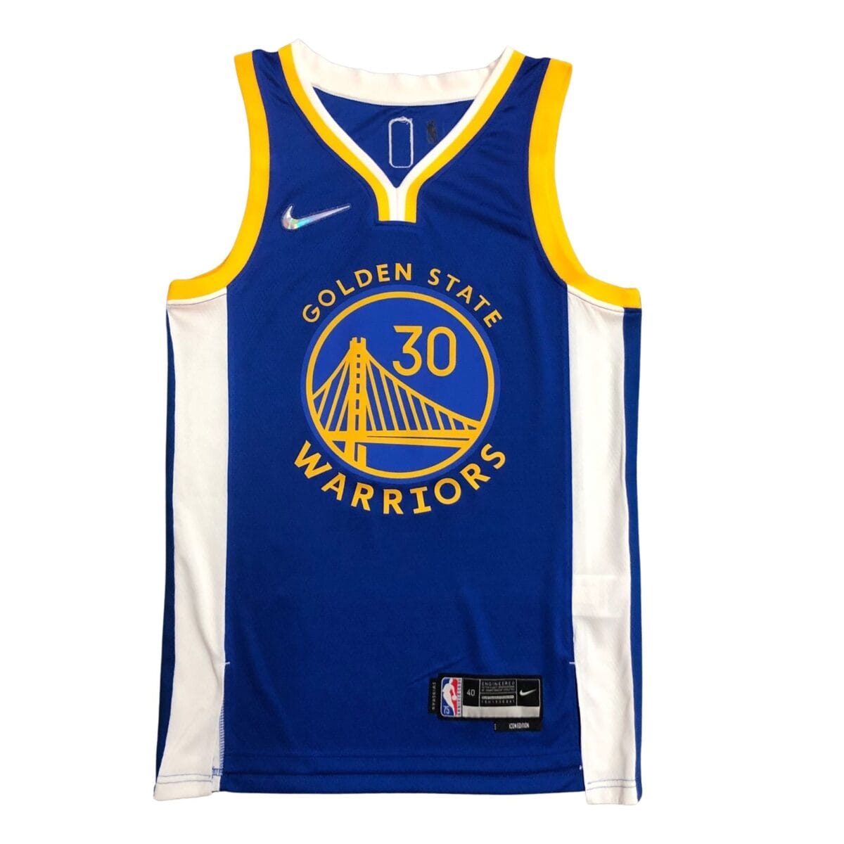 Camiseta NBA Golden State Warriors Stephen Curry 30 Nike Icon Edition Azul Camiseta NBA Golden State Warriors Stephen Curry 30 Nike Icon Edition Azul
