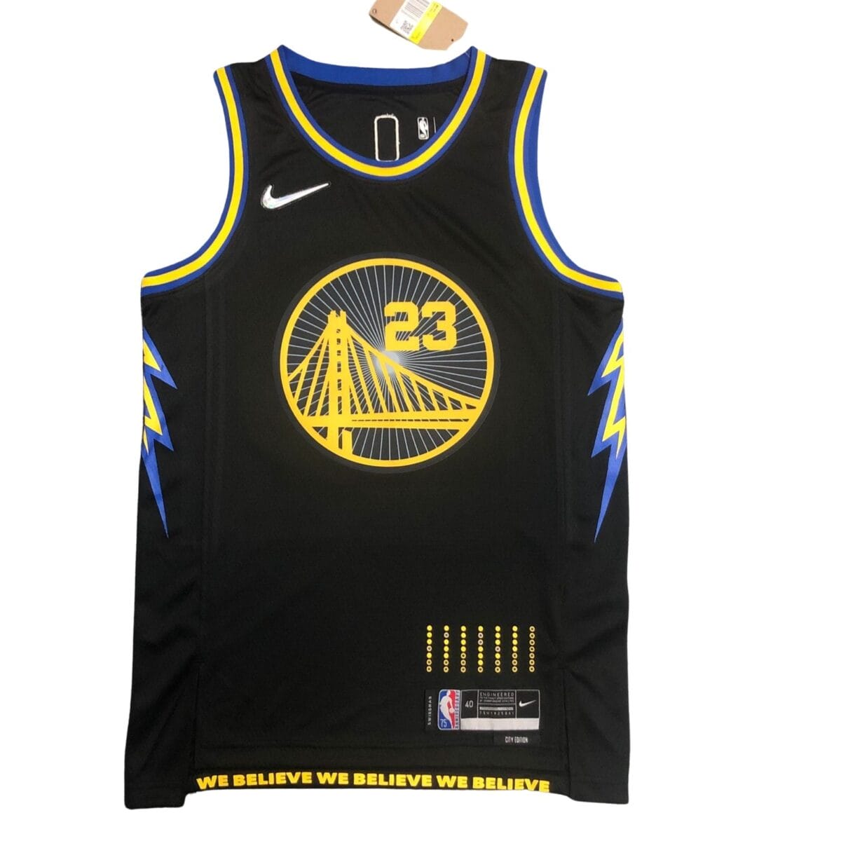 Camiseta NBA Golden State Warriors Draymond Green 23 City Edition Nike Negra Camiseta NBA Golden State Warriors Draymond Green 23 City Edition Nike Negra