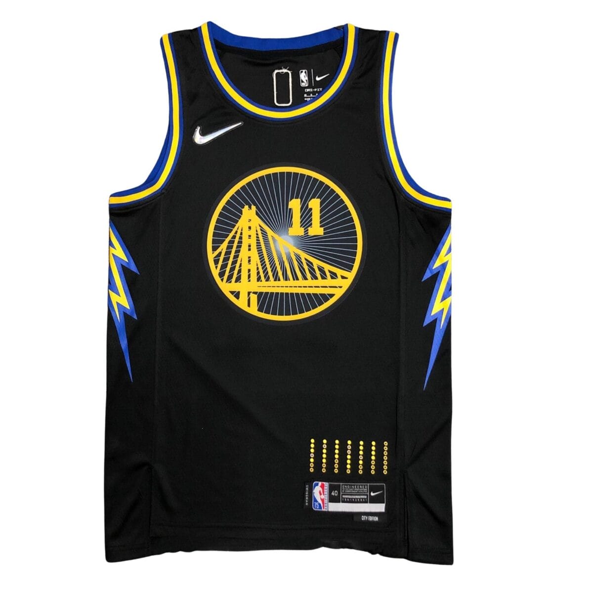 Camiseta NBA Golden State Warriors Klay Thompson 11 City Edition Nike Negra Camiseta NBA Golden State Warriors Klay Thompson 11 City Edition Nike Negra