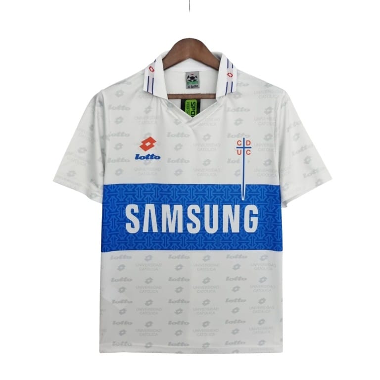 Camiseta Universidad Católica Retro Local 1996 Lotto Samsung