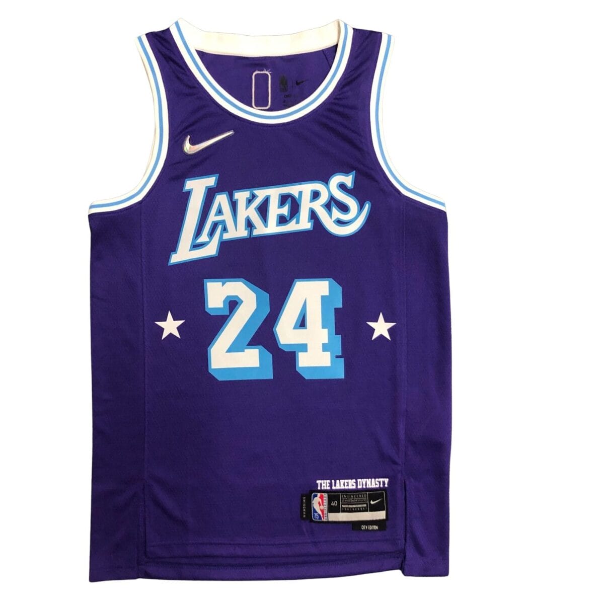 Camiseta NBA Los Angeles Lakers Kobe Bryant 24 City Edition Nike Azul Morada Camiseta NBA Los Angeles Lakers Kobe Bryant 24 City Edition Nike Azul Morada
