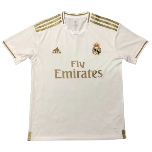 Camiseta Real Madrid Retro Local 2019/20 Fly Emirates Camiseta Real Madrid Retro Local 2019/20 Fly Emirates
