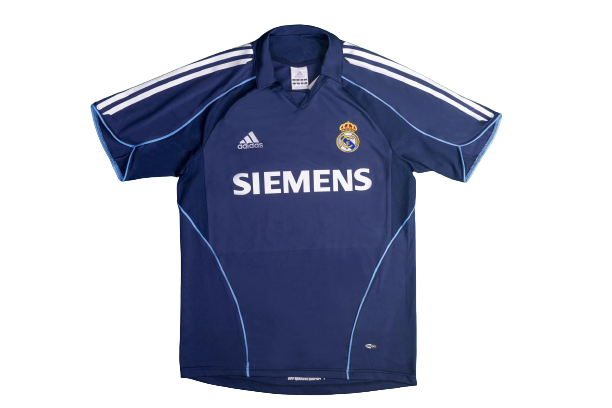 Camiseta Real Madrid Retro Visitante 2005/06 Siemens Camiseta Real Madrid Retro Visitante 2005/06 Siemens