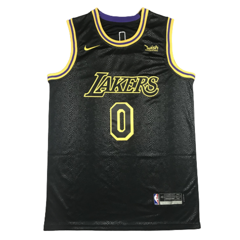 Camiseta NBA Los Angeles Lakers Russell Westbrook 0 City Edition Nike Negra