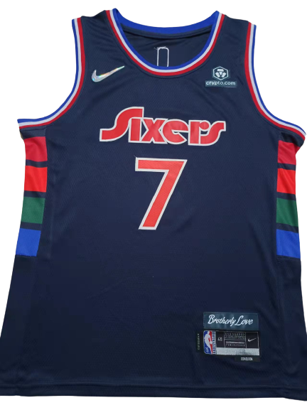 Camiseta NBA Philadelphia 76ers Isaiah Joe 7 City Edition Nike Azul Marino Camiseta NBA Philadelphia 76ers Isaiah Joe 7 City Edition Nike Azul Marino