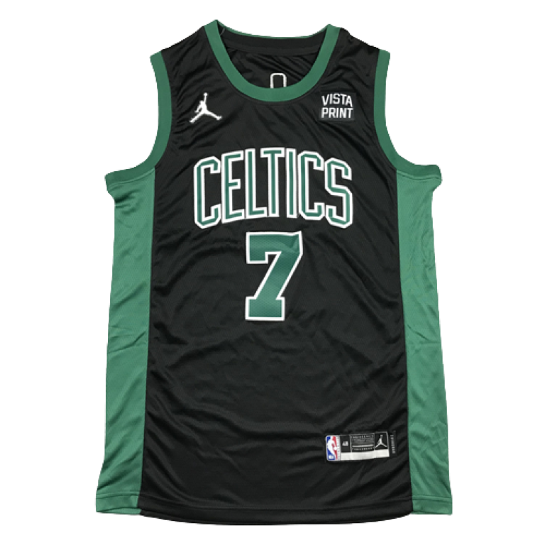 Camiseta NBA Boston Celtics Jaylen Brown 7 Statement Edition Jordan Negra