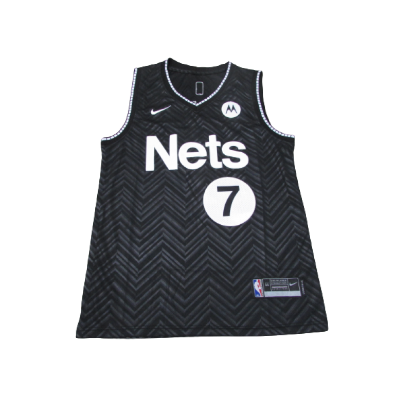 Camiseta NBA Brooklyn Nets Kevin Durant 7 Nike Statement Edition Negra