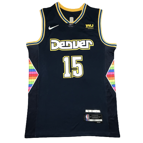 Camiseta NBA Denver Nuggets Nikola Jokic 15 City Edition Rainbow Skyline Nike Camiseta NBA Denver Nuggets Nikola Jokic 15 City Edition Rainbow Skyline Nike