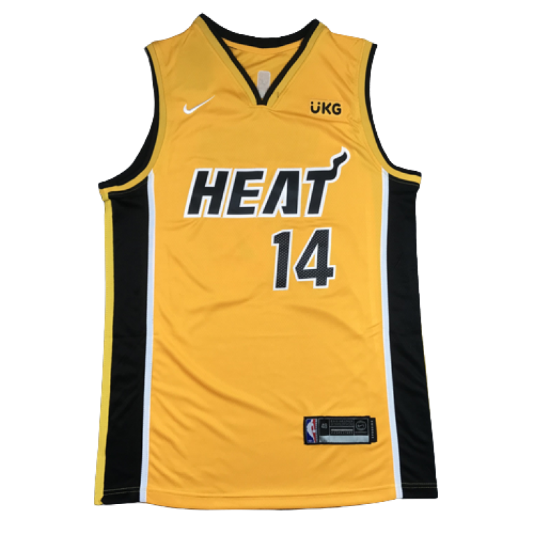 Camiseta NBA Miami Heat Tyler Herro 14 Nike Amarilla
