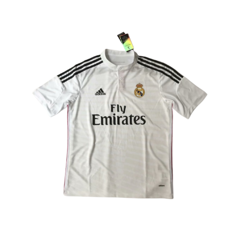 Camiseta Real Madrid Retro Local 2014/15 Fly Emirates