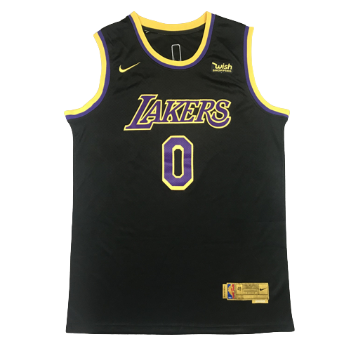 Camiseta NBA Los Angeles Lakers Russell Westbrook 0 City Edition Nike Negra Camiseta NBA Los Angeles Lakers Russell Westbrook 0 City Edition Nike Negra