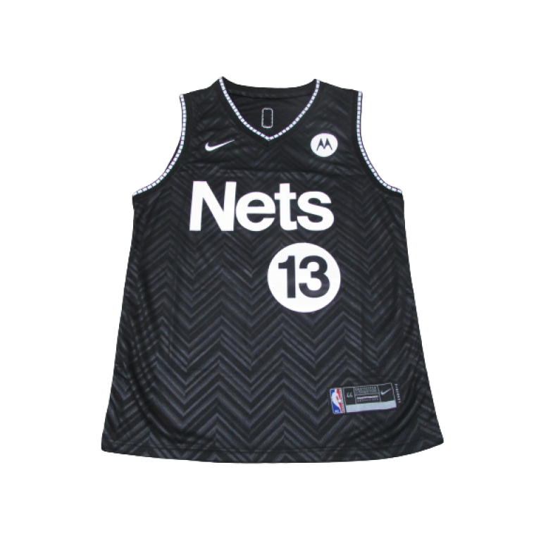 Camiseta NBA Brooklyn Nets James Harden 13 Nike Statement Edition Negra