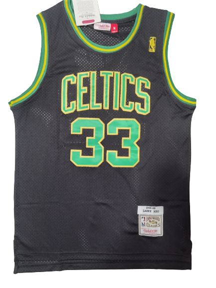 Camiseta NBA Boston Celtics Larry Bird 33 Mitchell & Ness Retro Negra Camiseta NBA Boston Celtics Larry Bird 33 Mitchell & Ness Retro Negra