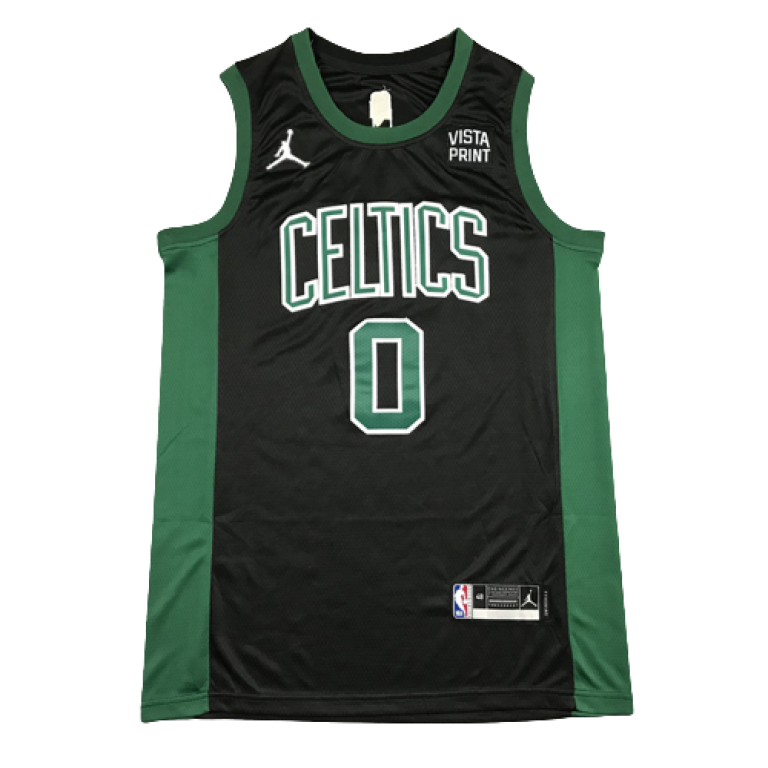 Camiseta NBA Boston Celtics Jayson Tatum 0 Statement Edition Jordan Negra